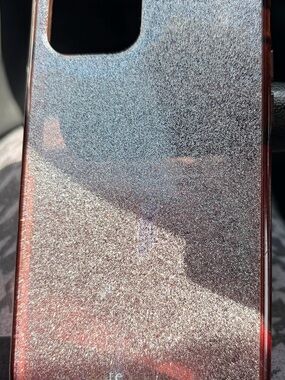 kate spade Glitter Red and Silver Phone Case